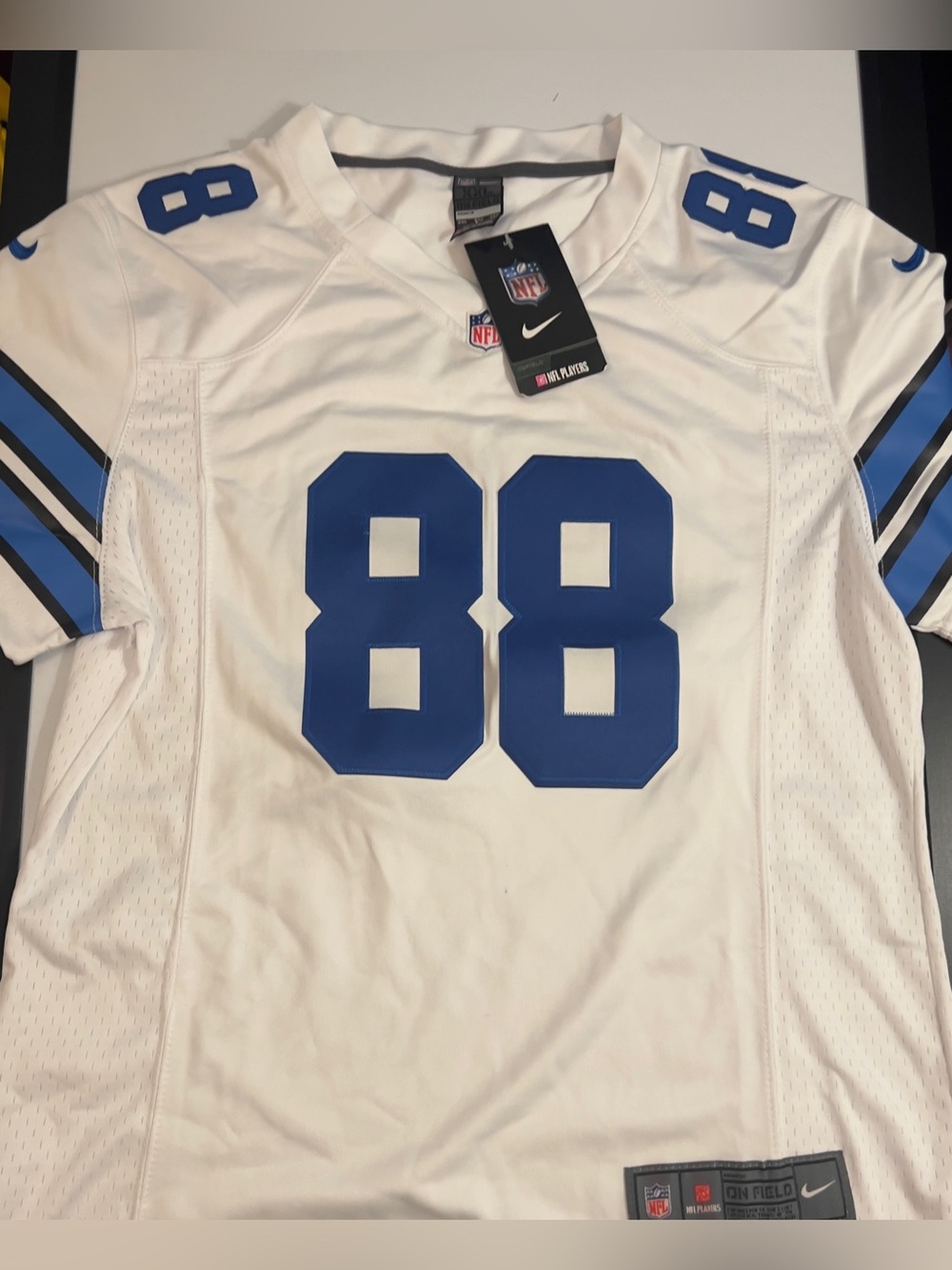 Nike NFL White Football Jersey #88 in Royal Blue NWT Youth Size XXL